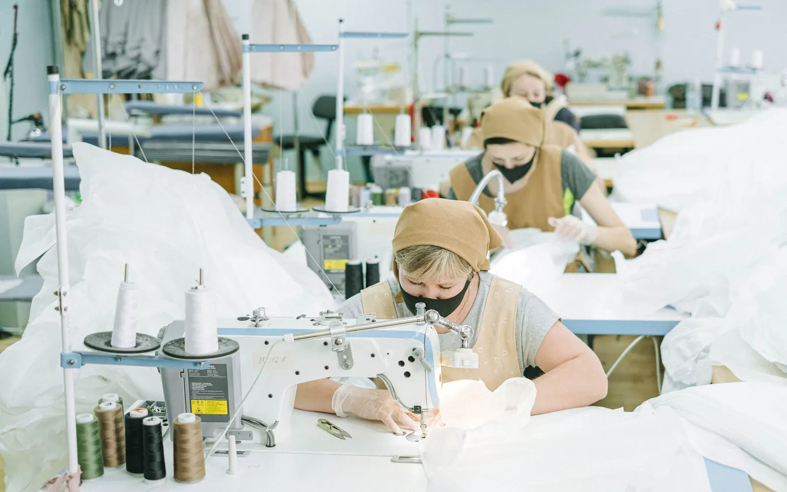 Textile product production representing StapleTex product categories